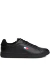 Tommy Hilfiger Logo-patch Detailed Sneakers In Black