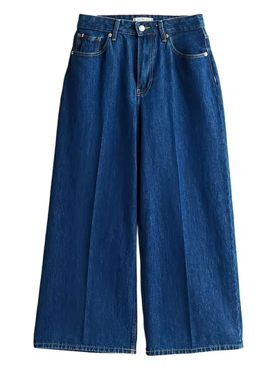 TOMMY HILFIGER LOGO-PATCH JEANS