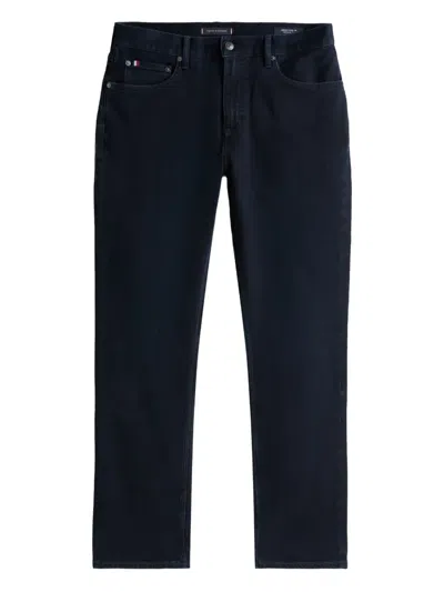 Tommy Hilfiger Logo-patch Jeans In Blue