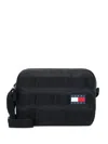 Tommy Hilfiger Logo-patch Messenger Bag In Black
