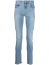 Tommy Hilfiger High-rise Stretch-fit Skinny Jeans In Blue