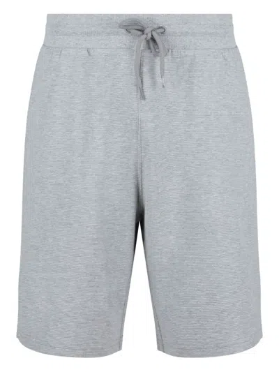 Tommy Hilfiger Logo-patch Shorts In Grey