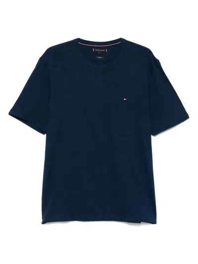 Tommy Hilfiger Logo-patch T-shirt In Blue