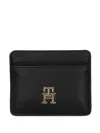 Tommy Hilfiger Logo-plaque Cardholder In Black