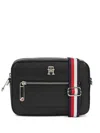 Tommy Hilfiger Logo-plaque Crossbody Bag In Black