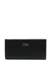 Tommy Hilfiger Logo-plaque Leather Wallet In Schwarz