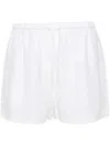 Tommy Hilfiger Logo-plaque Shorts In White