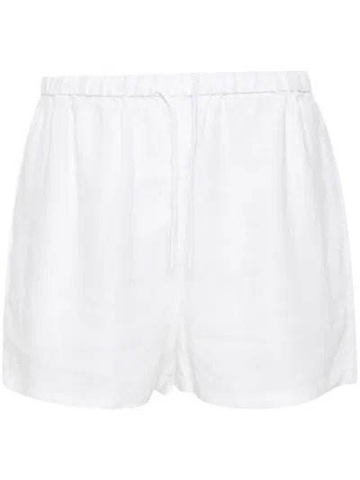 Tommy Hilfiger Logo-plaque Shorts In White