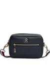Tommy Hilfiger Logo-plaque Shoulder Bag In Blue