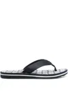 Tommy Hilfiger Logo-plaque Slides In Blau