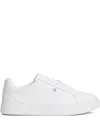 Tommy Hilfiger Logo-plaque Sneakers In White