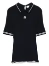 Tommy Hilfiger Logo Polo Top In Blue