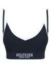 Tommy Hilfiger Logo-print Bra In 蓝色