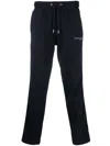 Tommy Hilfiger Logo-print Cotton Track Pants In Blue