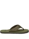 Tommy Hilfiger Logo-print Flip Flops In Grün