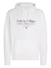Tommy Hilfiger Logo-print Hoodie In Grey