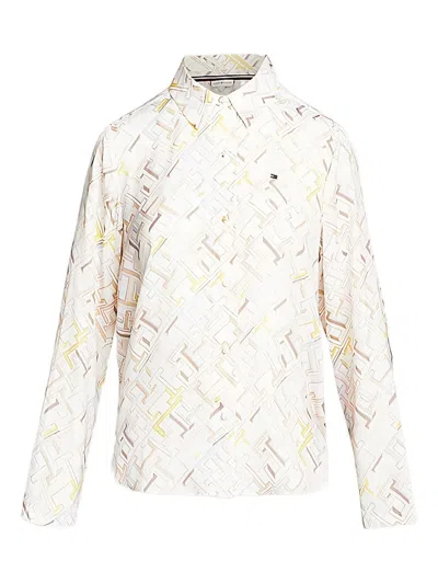 Tommy Hilfiger Logo-print Pyjama Set In Neutral