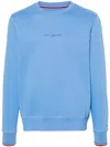Tommy Hilfiger Crewneck Sweatshirt With Logo Writing In Blue