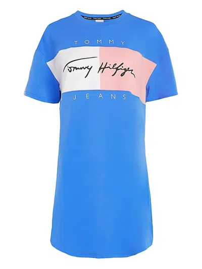 Tommy Hilfiger Logo-print T-shirt In Blau