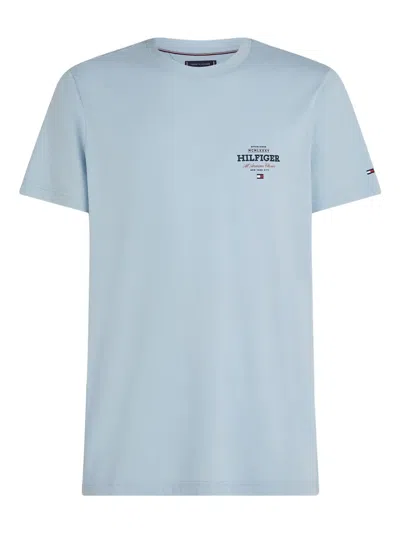 Tommy Hilfiger Logo-print T-shirt In Blue