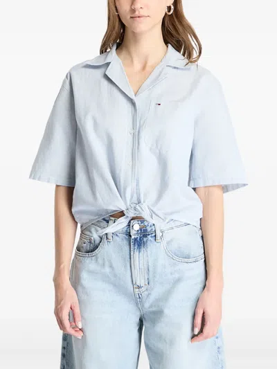 Tommy Hilfiger Logo Shirt In Blue