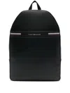 Tommy Hilfiger Logo-stamp Backpack In Black