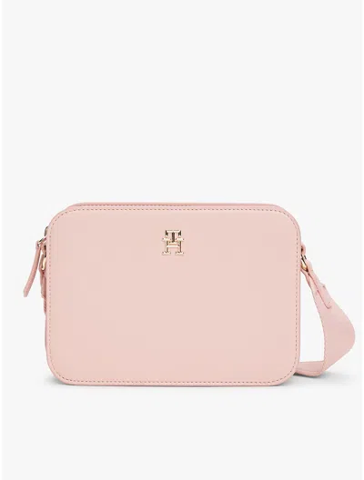 Tommy Hilfiger Logo Strap Crossbody Bag In Foggy Pink