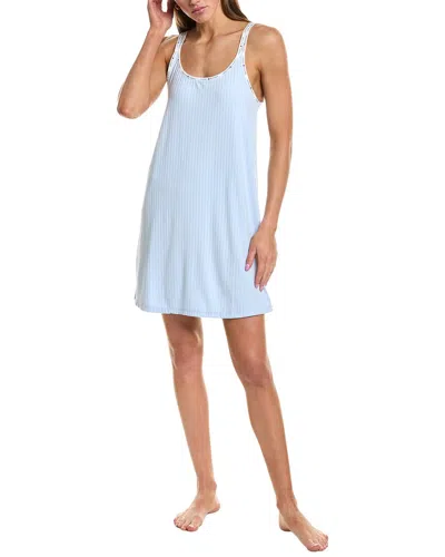 Tommy Hilfiger Logo Strap Rib Chemise In Blue