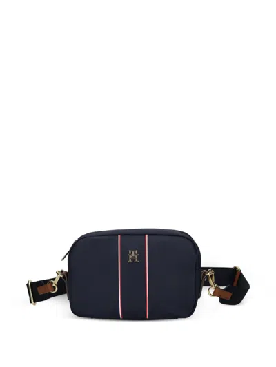 Tommy Hilfiger Logo Stripe Cross Body Bag In Blue