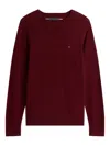 Tommy Hilfiger Logo Sweater In Red