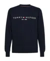 Tommy Hilfiger Logo Sweatshirt In Black
