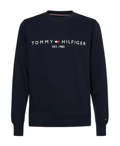 Tommy Hilfiger Logo Sweatshirt In Black
