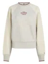 Tommy Hilfiger Logo Sweatshirt In Neutrals