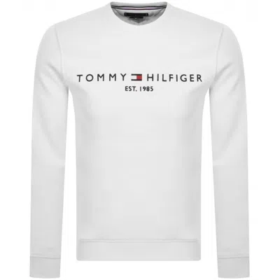 Tommy Hilfiger Logo Sweatshirt White