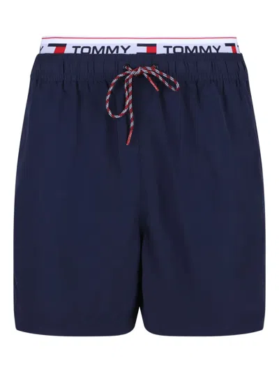 Tommy Hilfiger Logo Swim Shorts In Blue