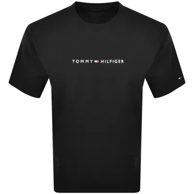 Tommy Hilfiger Logo T Shirt Black