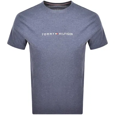 Tommy Hilfiger Logo T Shirt Blue