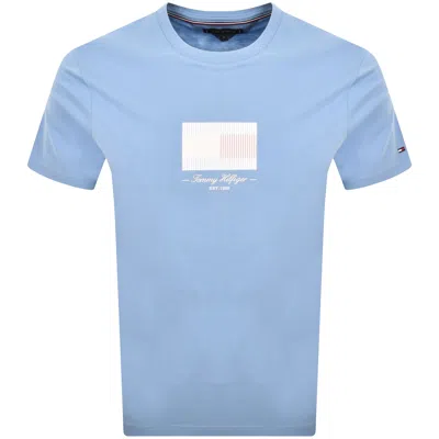 Tommy Hilfiger Logo T Shirt Blue