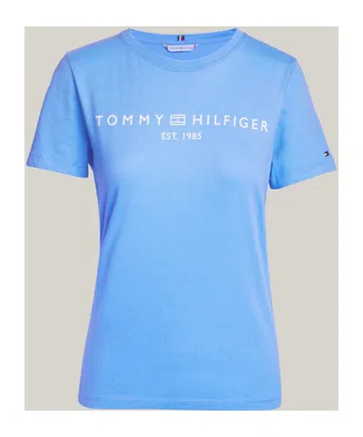 Tommy Hilfiger Logo T-shirt In Blue