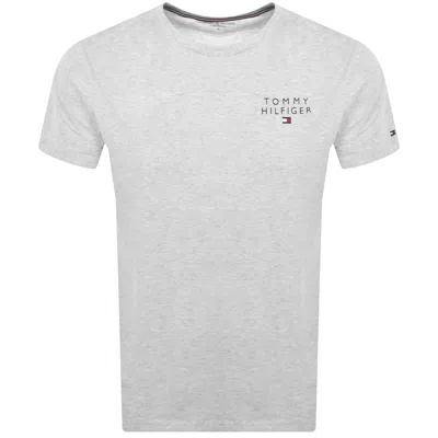 Tommy Hilfiger Logo T Shirt Grey In Gray