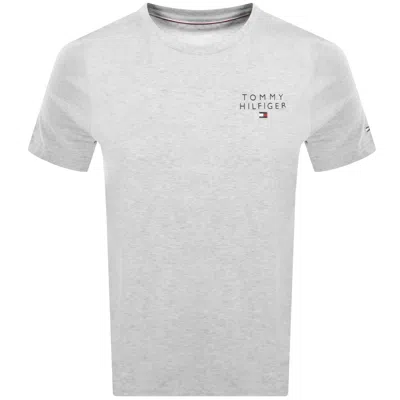 Tommy Hilfiger Logo T Shirt Grey In Gray
