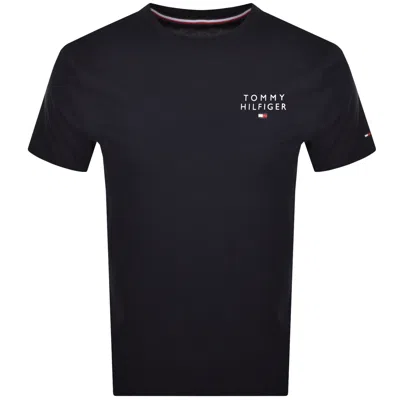 Tommy Hilfiger Logo T Shirt Navy In Blue