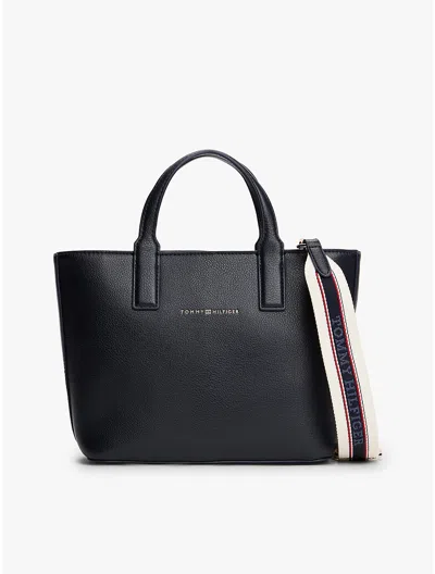 Tommy Hilfiger Logo Tape Strap Mini Tote Bag