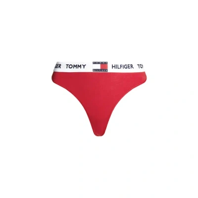 Tommy Hilfiger Logo Thong In Red