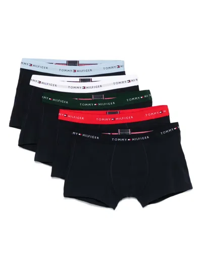 Tommy Hilfiger Logo-waistband Boxers (pack Of Five) In Multi