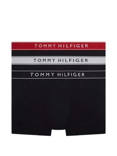 Tommy Hilfiger Logo-waistband Boxers (pack Of Three) In Black