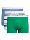 Tommy Hilfiger Logo-waistband Boxers (pack Of Three) In Green