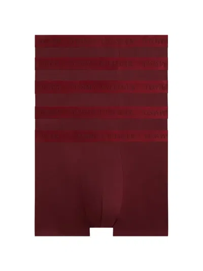 Tommy Hilfiger Logo-waistband Boxers (pack Of Three) In Brown