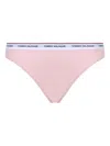 Tommy Hilfiger Logo-waistband Thongs (pack Of Three) In Blue