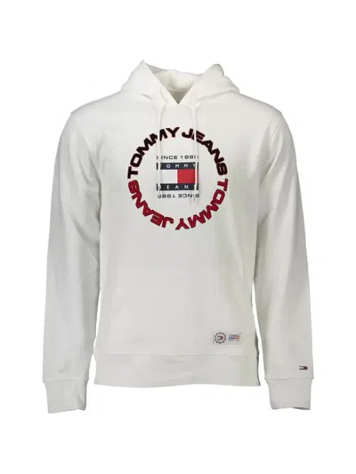 Tommy Hilfiger Logo-detail Cotton Hoodie In White